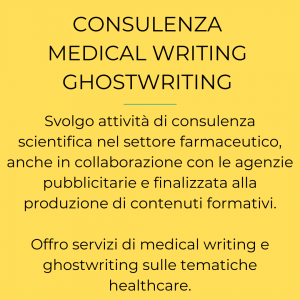 medical writer, ghostwriter, consulente scientifico